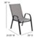 Alt View 13. Flash Furniture - Brazos Outdoor Rectangle Contemporary  7 Piece Patio Set - Gray.