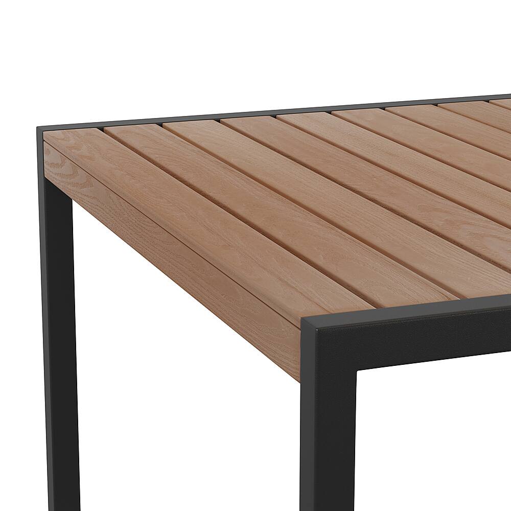 Alt View 14. Alamont Home - Lark Modern Patio Table - Teak.