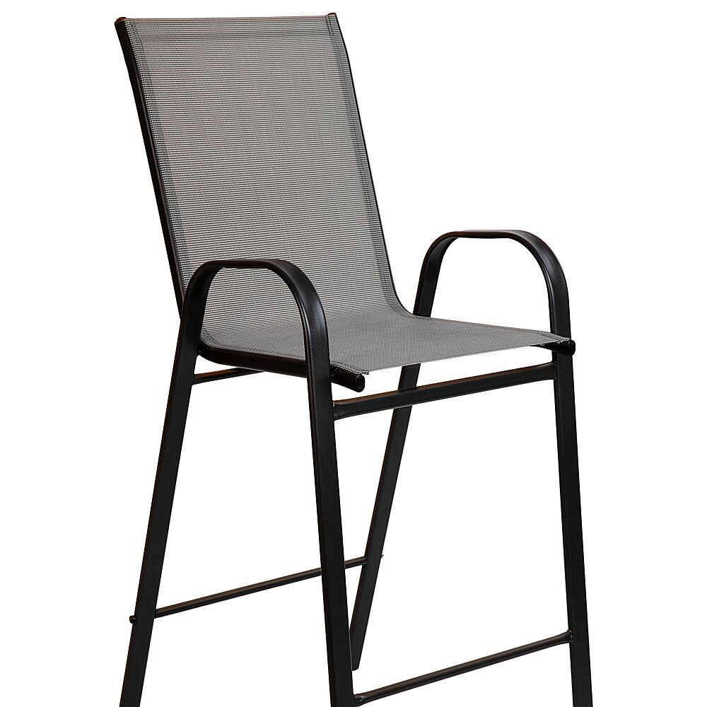 Alt View 15. Alamont Home - Brazos Modern Fabric Patio Barstool (set of 2) - Gray.