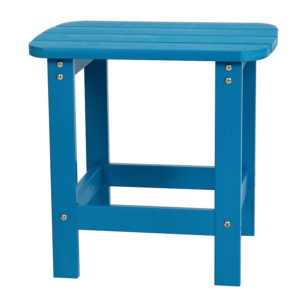 Alamont Home - Charlestown Classic Adirondack Side Table - Blue - Front_Zoom