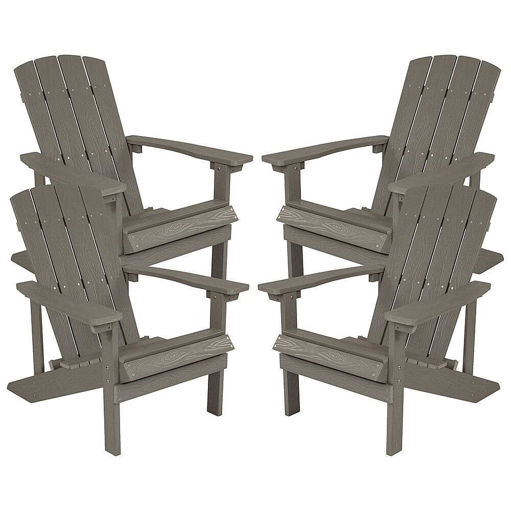 Front. Alamont Home - Charlestown Adirondack Chair (set of 4) - Gray.