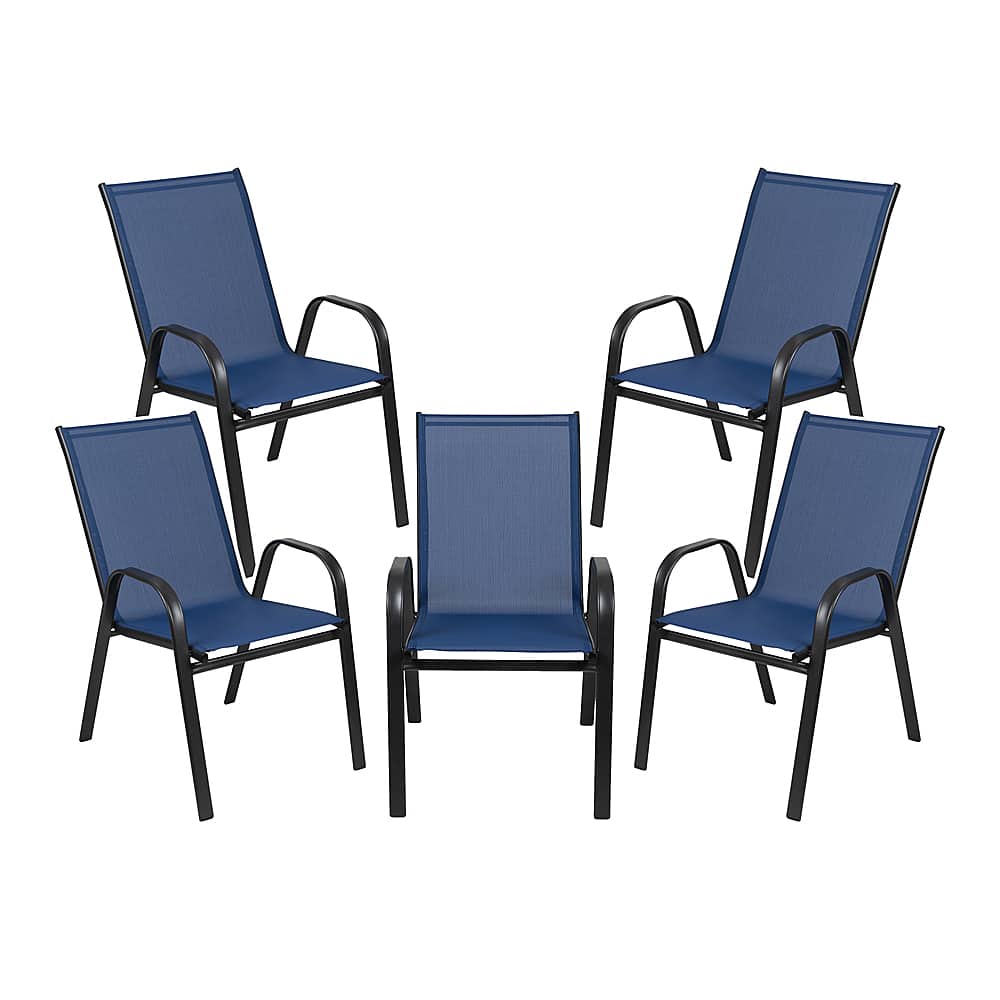 Alamont Home - Brazos Patio Chair (set of 5) - Navy - Front_Zoom