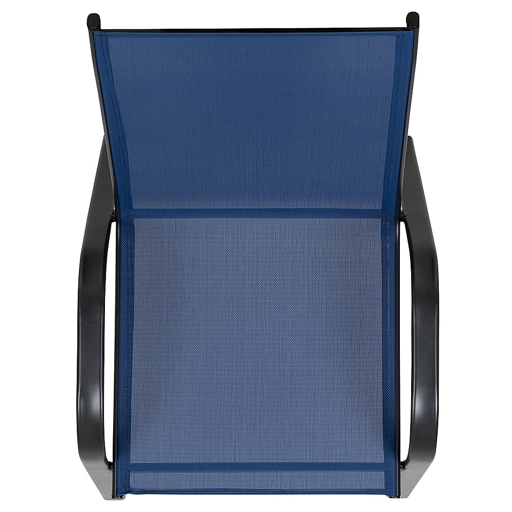 Navy blue sling online chairs