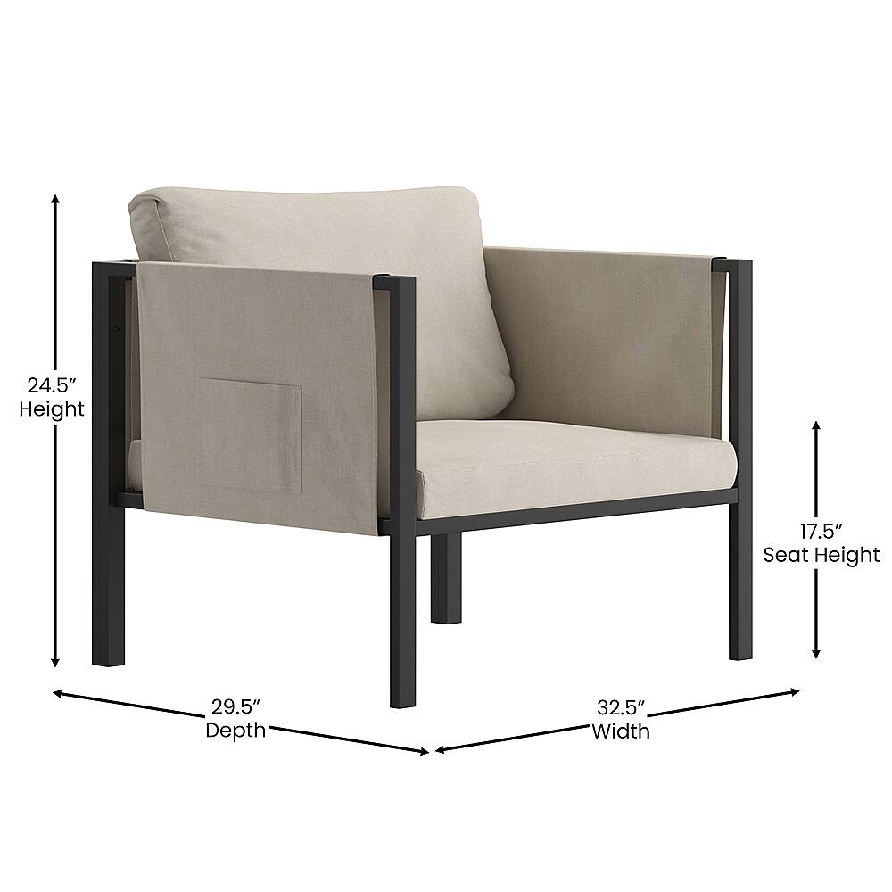 Alt View 13. Alamont Home - Lea Patio Lounge Chair - Light Gray.
