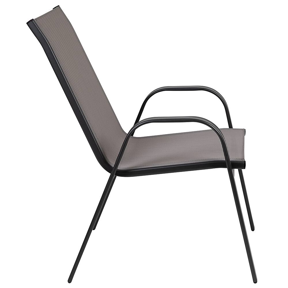 Alt View 14. Alamont Home - Brazos Outdoor Round Contemporary  5 Piece Patio Set - Gray.