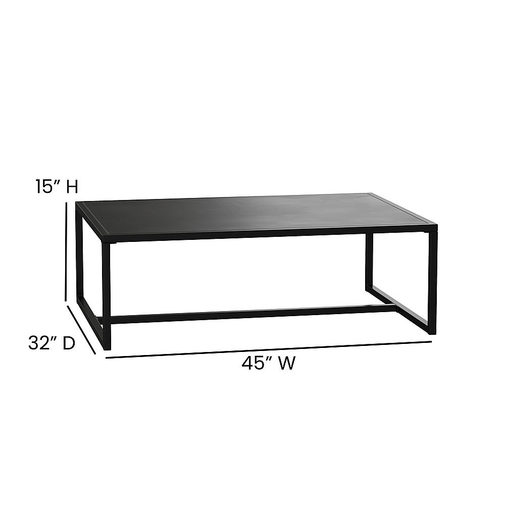 Alt View 13. Alamont Home - Brock Contemporary Patio Coffee Table - Black.