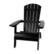 Front. Alamont Home - Charlestown Adirondack Chair - Black.