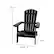 Alt View 13. Alamont Home - Charlestown Adirondack Chair - Black.