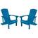 Front. Alamont Home - Charlestown Adirondack Chair (set of 2) - Blue.