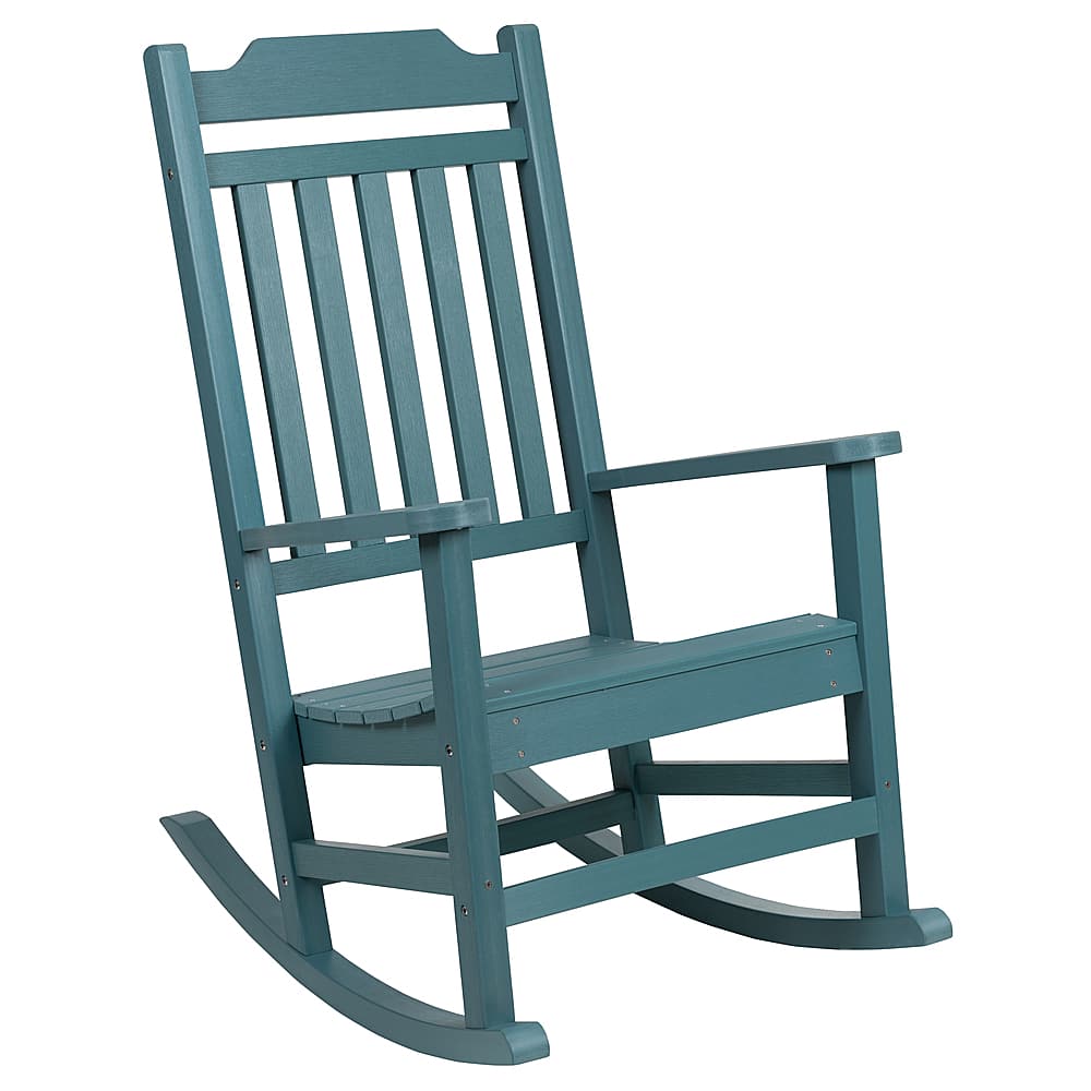 Alamont Home - Winston Rocking Patio Chair - Teal - Front_Zoom