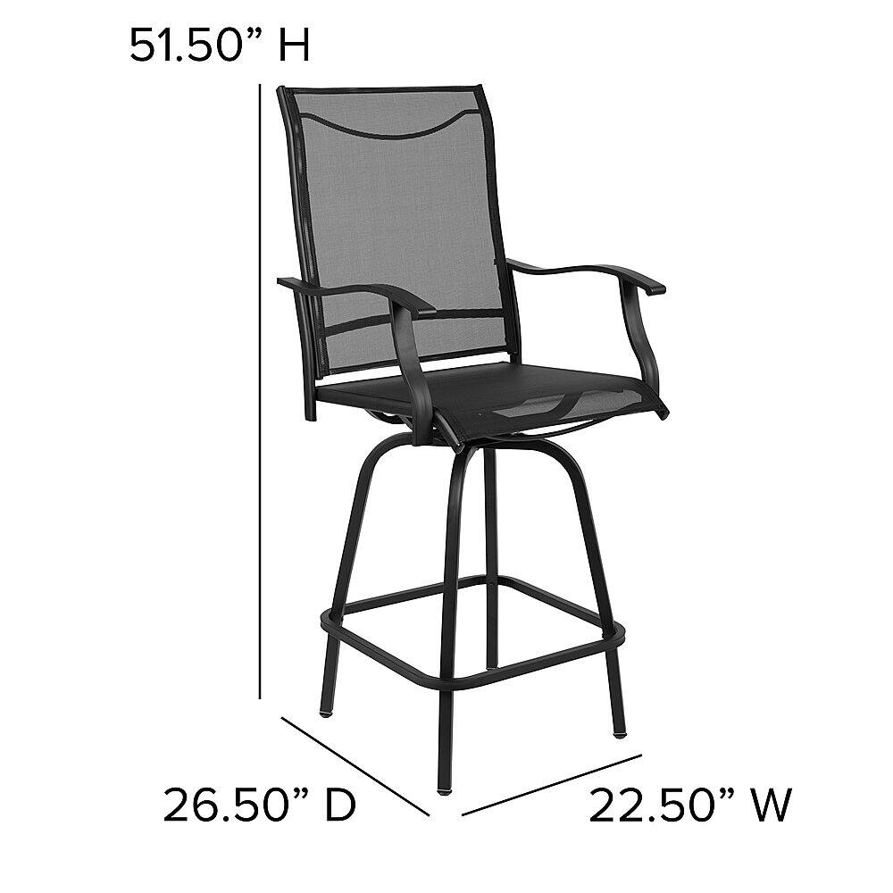 Alt View 13. Alamont Home - Valerie Patio Chair (set of 2) - Black.