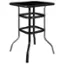 Front. Alamont Home - Barker Square Modern Patio Bar Table - Black - Black.