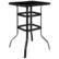 Front. Alamont Home - Barker Square Modern Patio Bar Table - Black - Black.