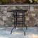 Alt View 12. Alamont Home - Barker Square Modern Patio Bar Table - Black - Black.
