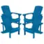 Front. Alamont Home - Charlestown Adirondack Chair (set of 4) - Blue.