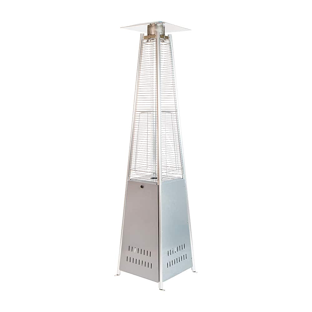 Front. Alamont Home - Sol 90" Pyramid Patio Heater - Silver.