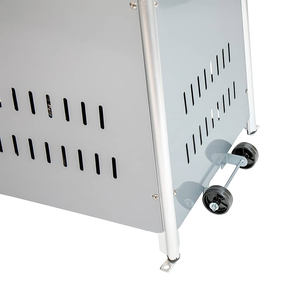 Alt View 17. Alamont Home - Sol 90" Pyramid Patio Heater - Silver.