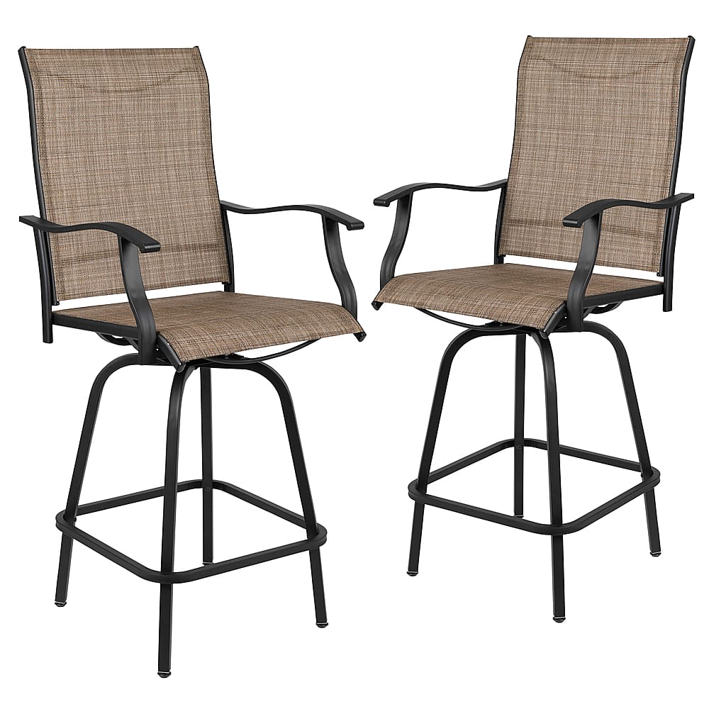 Front. Alamont Home - Valerie Patio Chair (set of 2) - Brown.