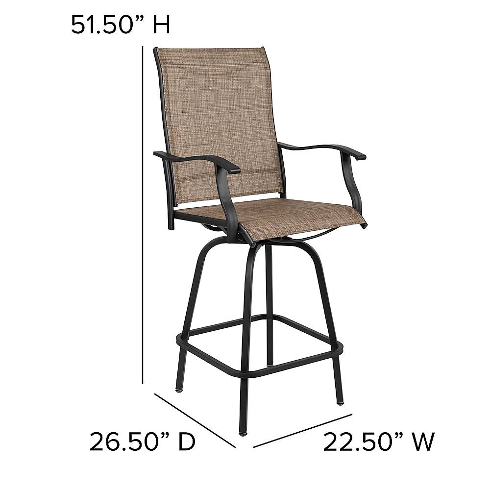 Alt View 13. Alamont Home - Valerie Patio Chair (set of 2) - Brown.
