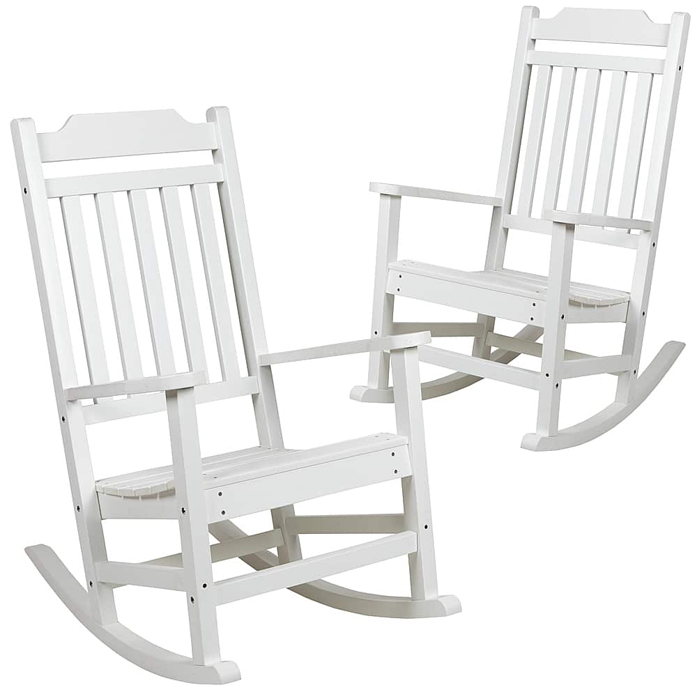 Alamont Home - Winston Rocking Patio Chair (set of 2) - White - Front_Zoom