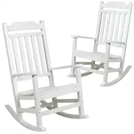 Alamont Home - Winston Rocking Patio Chair (set of 2) - White