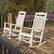 Alt View 12. Alamont Home - Winston Rocking Patio Chair (set of 2) - White.