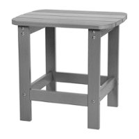 Alamont Home - Charlestown Classic Adirondack Side Table - Gray - Front_Zoom