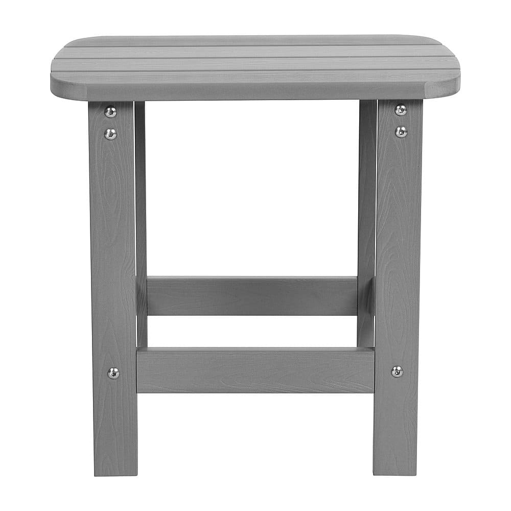 Alamont Home - Charlestown Classic Adirondack Side Table - Gray