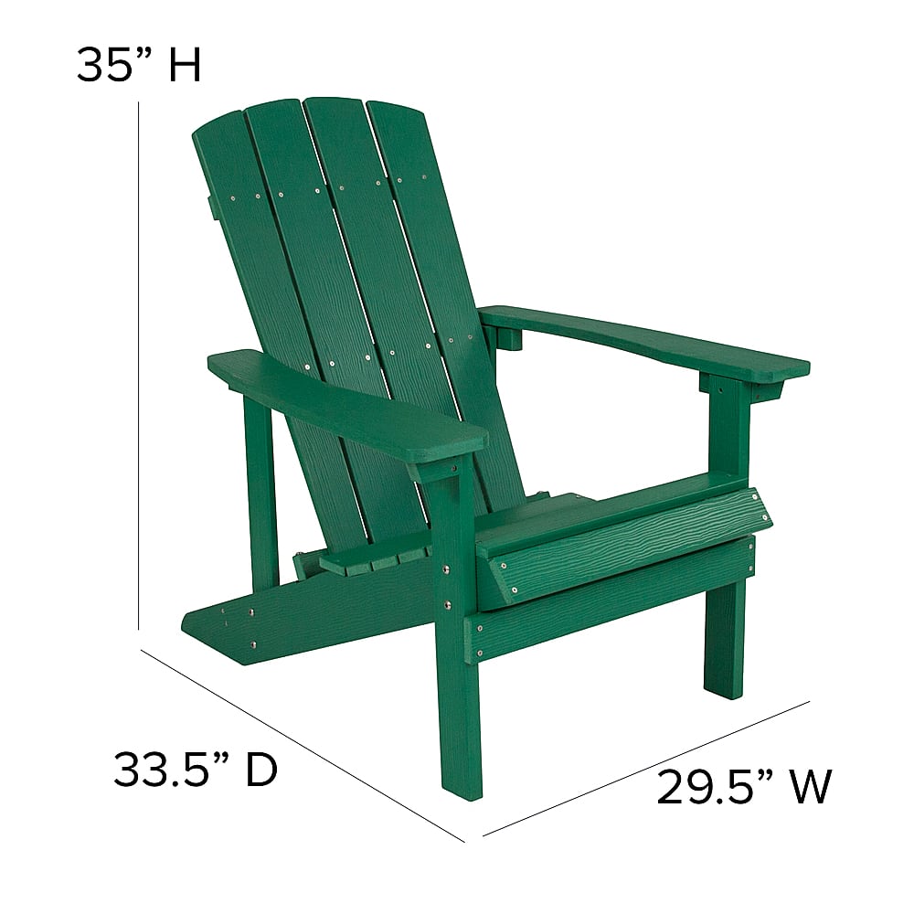 Alt View 12. Alamont Home - Charlestown Star and Moon Fire Pit with Mesh Cover & 4 Poly Resin Adirondack Chairs - Green.