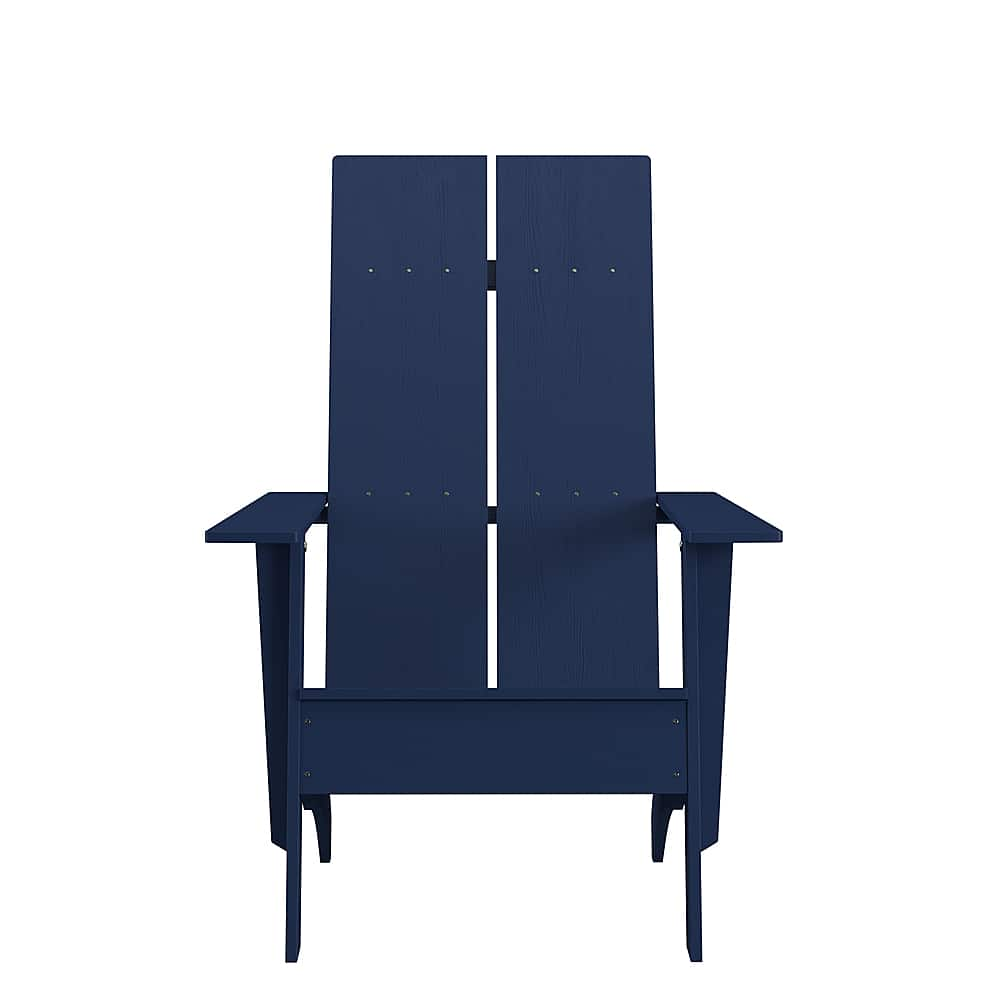 Flash Furniture – Sawyer Blue Modern Dual Slat Back Indoor/Outdoor Adirondack Style Patio Chair – Navy Sansujyuku sansujyuku.com