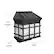 Alt View 13. Alamont Home - Holder Decorative Wall Mount Solar Powered Lighting for Decks and Fencing - Black.