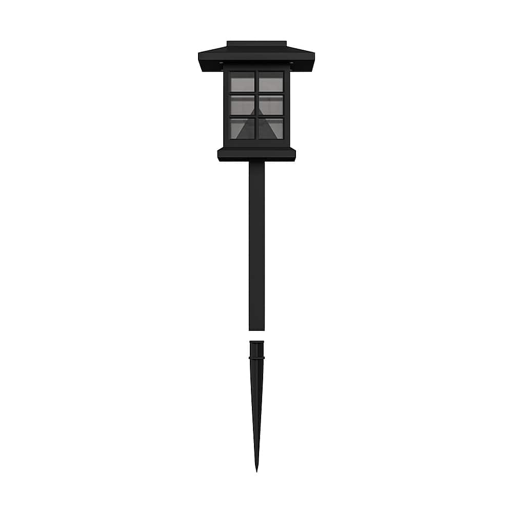 Alt View 16. Alamont Home - Halsey All-Weather Lantern Design Solar Powered LED Landscape Lights - Black.