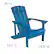 Alt View 12. Alamont Home - Charlestown Adirondack Chairs and Fire Pit - Blue.