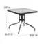 Alt View 12. Alamont Home - Brazos Outdoor Square Contemporary  5 Piece Patio Set - Black.