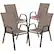 Front. Alamont Home - Brazos Patio Chair (set of 4) - Brown.