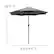 Alt View 12. Alamont Home - Kona Patio Umbrella - Gray.