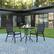 Alt View 11. Alamont Home - Brazos Outdoor Square Contemporary 3 Piece Patio Set - Black.