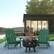 Alt View 11. Alamont Home - Charlestown Adirondack Chairs and Fire Pit - Green.