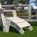 Alt View 12. Alamont Home - Sawyer White Indoor/Outdoor Poly Resin Adirondack Style Ottoman - White.