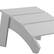 Alt View 15. Alamont Home - Sawyer White Indoor/Outdoor Poly Resin Adirondack Style Ottoman - White.