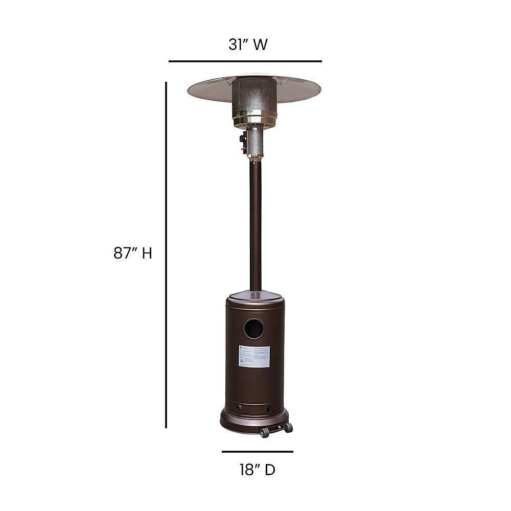 Alt View 12. Alamont Home - Sol 90" Round Patio Heater - Bronze.