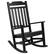 Front. Alamont Home - Winston Rocking Patio Chair - Black.