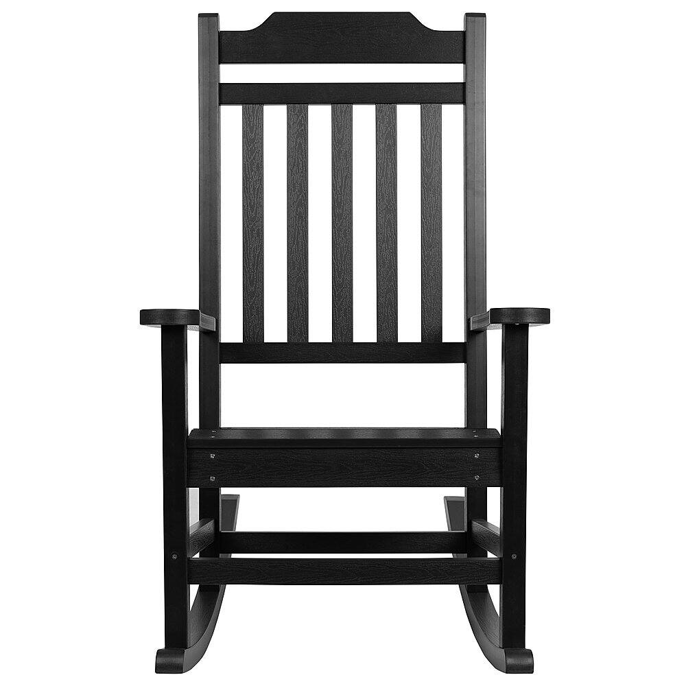 Flash Furniture – Winston Rocking Patio Chair – Black Sansujyuku sansujyuku.com