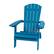Front. Alamont Home - Charlestown Adirondack Chair - Blue.