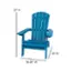 Alt View 13. Alamont Home - Charlestown Adirondack Chair - Blue.