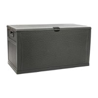Flash Furniture - Nobu 120 Gallon Patio Storage Box - Gray - Front_Zoom