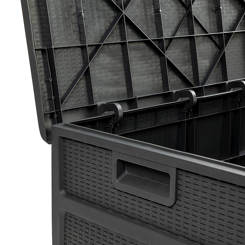 Alt View 15. Alamont Home - Nobu 120 Gallon Patio Storage Box - Gray.