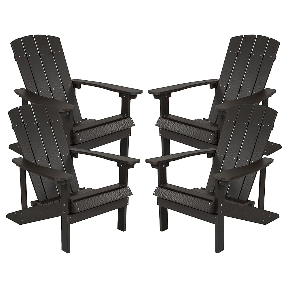 Front. Alamont Home - Charlestown Adirondack Chair (set of 4) - Slate Gray.