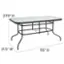 Alt View 12. Alamont Home - Brazos Outdoor Rectangle Contemporary  7 Piece Patio Set - Brown.