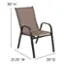 Alt View 13. Alamont Home - Brazos Outdoor Rectangle Contemporary  7 Piece Patio Set - Brown.
